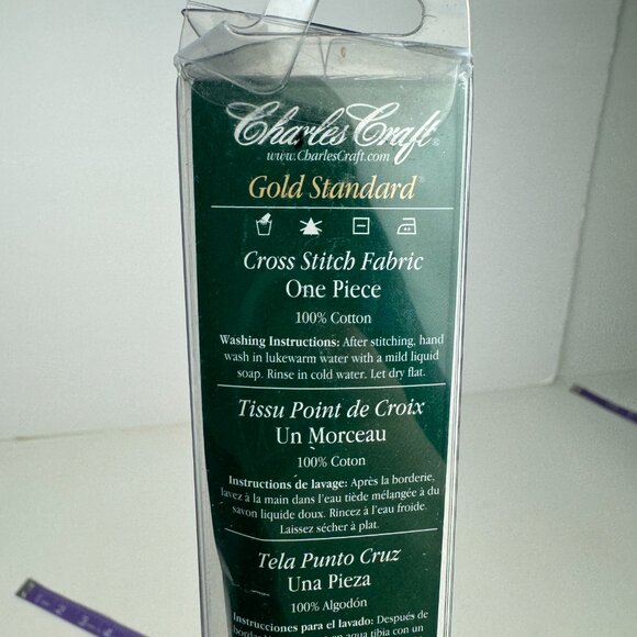 Charles Craft Creative World DMC White Aida 14 Count Cross Stitch Cloth 20x24in - Picture 6 of 16